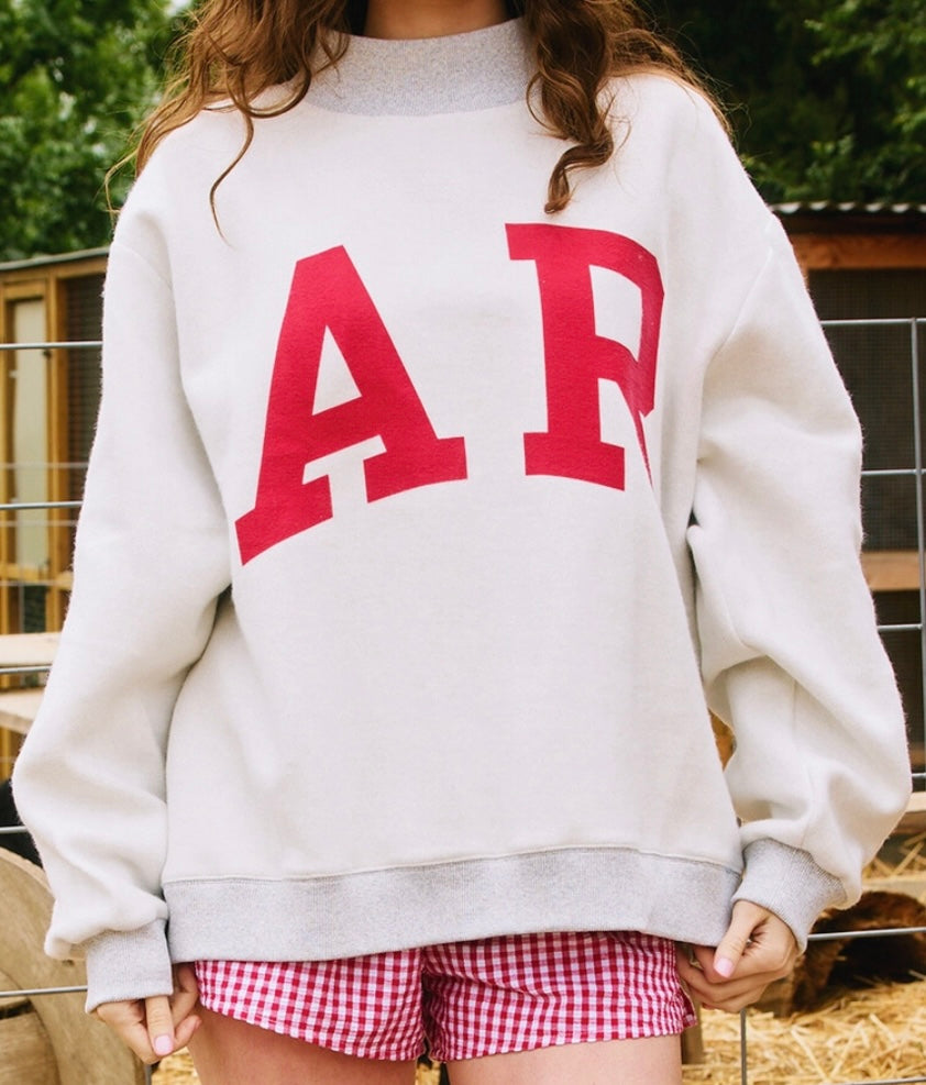 Preorder Arkansas Mock Neck Reversible Sweatshirt