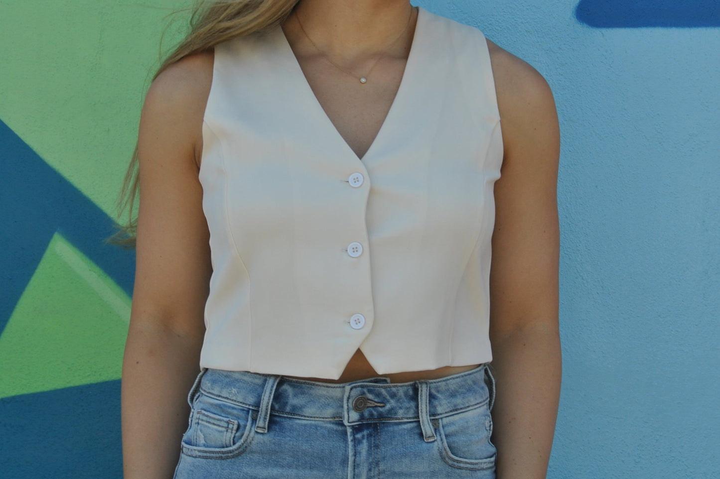 Cream Vest