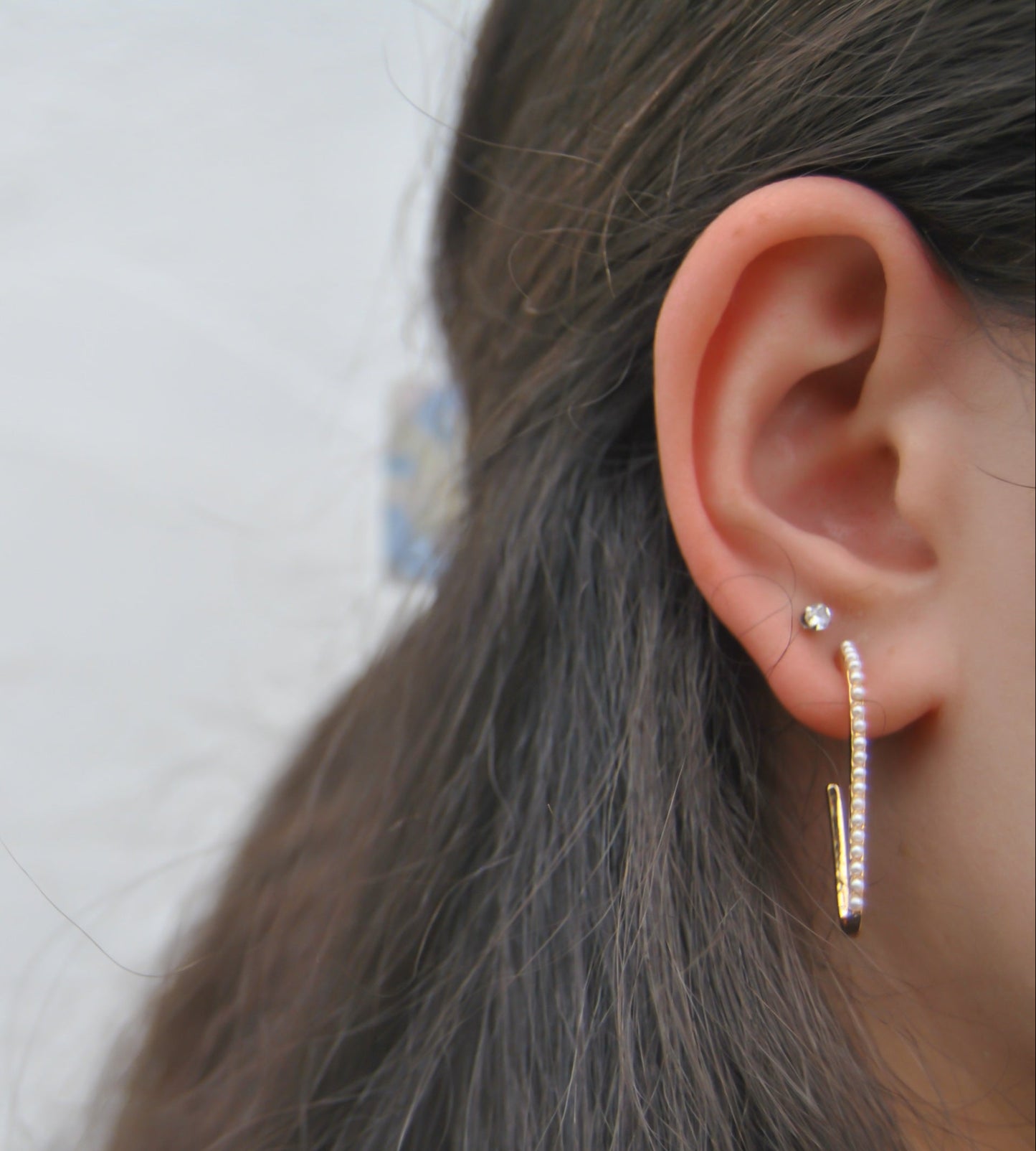 Pearl Hoop Earrings