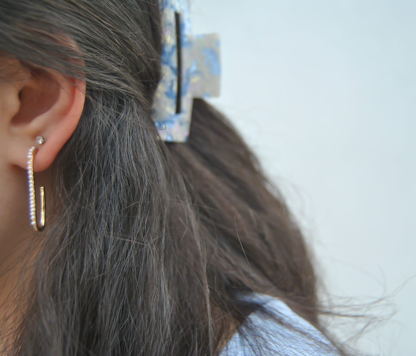 Pearl Hoop Earrings