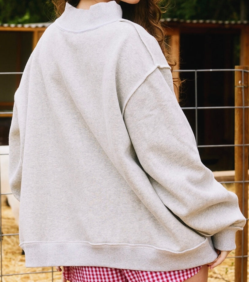 Preorder Arkansas Mock Neck Reversible Sweatshirt