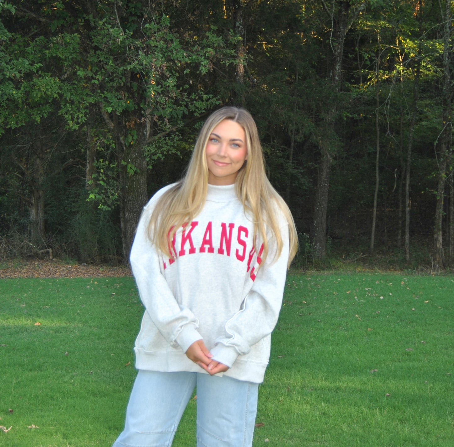Arkansas Mock Neck Reversible Sweatshirt