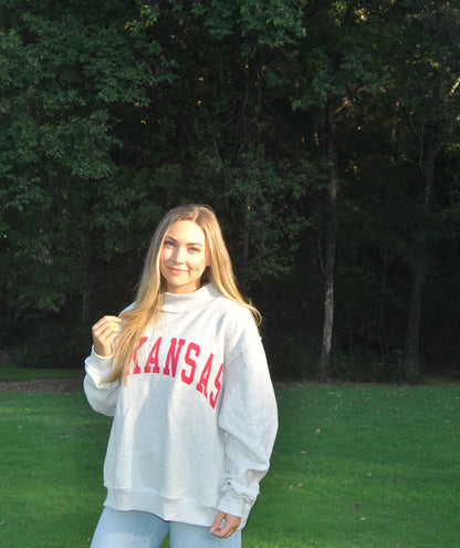 Arkansas Mock Neck Reversible Sweatshirt