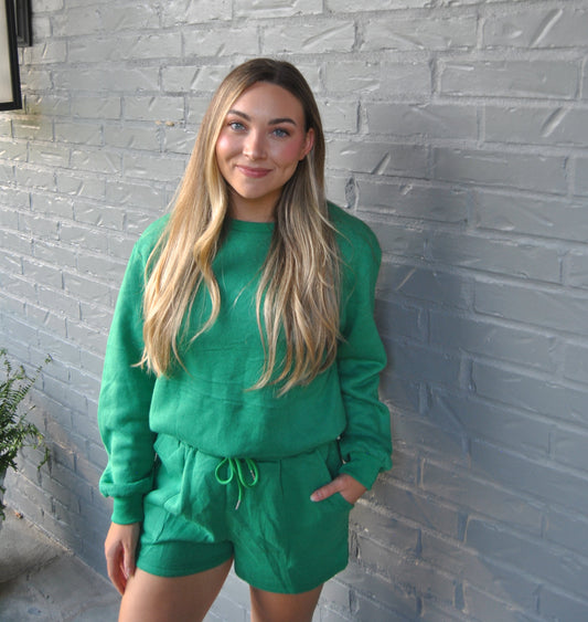 Sweatshirt & Shorts Set