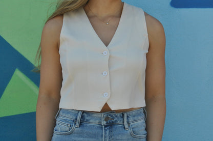 Cream Vest