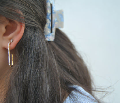 Pearl Hoop Earrings
