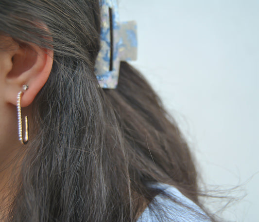 Pearl Hoop Earrings